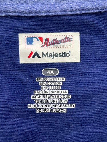 Los Angeles Dodgers MLB Majestic Blue V-Neck T-Shirt Women's 4XL - Picture 11 of 13