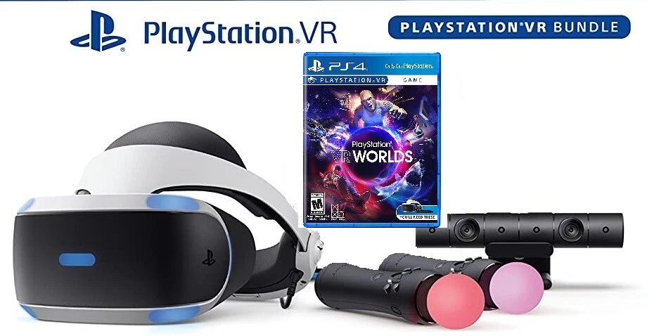 PlayStation VR - Pack con PlayStation Camera, PlayStation Move y  PlayStation VR Worlds