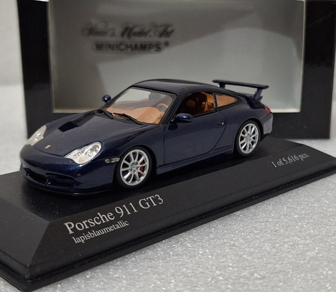 【MINICHAMPS】Porsche 911 GT3 RS Blue 996 Porsche 911 (996) GT3 2003 Blue Met 1:43 Minichamps