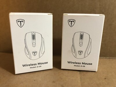 EasternTimes Tech Wireless Computer Mouse D-09 LOT OF 2x