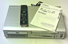 Hitachi DV-PF2U 4 Head Hi Fi VHS VCR DVD Combo Player Remote For Parts Repair