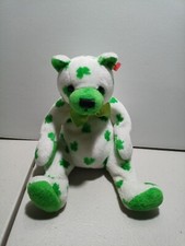 TY Beanie Baby - CLOVER the Irish Bear 7.5 inch - MWMT's Stuffed Animal Toy