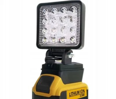 MARKENLOS Halogenlampe DeWalt Akku 18V 20V LED-Taschenlampe leistungsstark! FOKUS