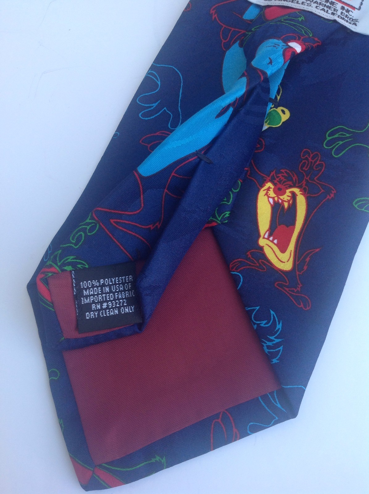 Looney Tunes Tasmanian Devil Taz Tas Mens Tie Blue Po… - Gem