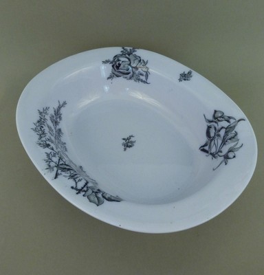 Servierschüssel Schale Bowl England BWM Brown Westhead & Moore Florentine Blau