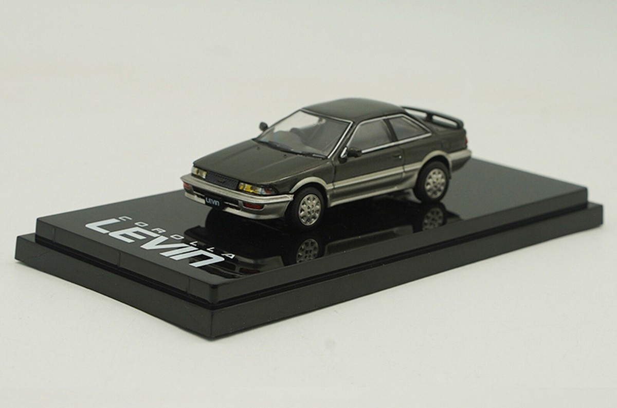 HJ 1/64 Scale Toyota Corolla LEVIN GT APEX AE92 Grey Diecast Car