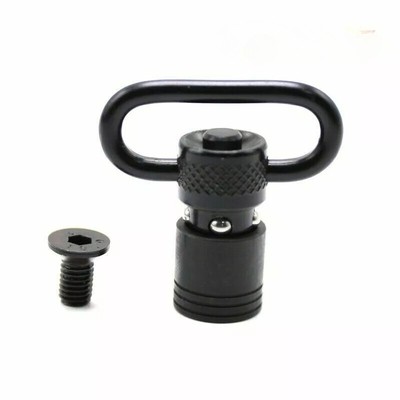 QD 1 Inch Sling Swivel Mount Heavy Duty Quick Detach Loop Base Kit Black