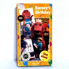 Barney - Barneys Birthday (VHS, 1992) Sing A Long The Lyons Group Barney