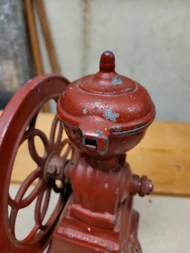 Antique MJF Patentado Coffee Mill Grinder Early 1900s Cast Iron RARE Piece Spain - Picture 17 of 24
