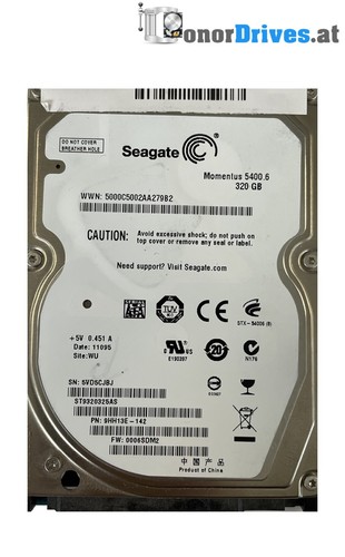 Seagate ST9320325AS - 9HH13E-142 - 320 GB - SATA - PCB 100536286 Rev. E*