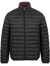 Tokyo Laundry Puffer Jacket Mens Quilted Puffa Coat Funnel Neck Padded Winter