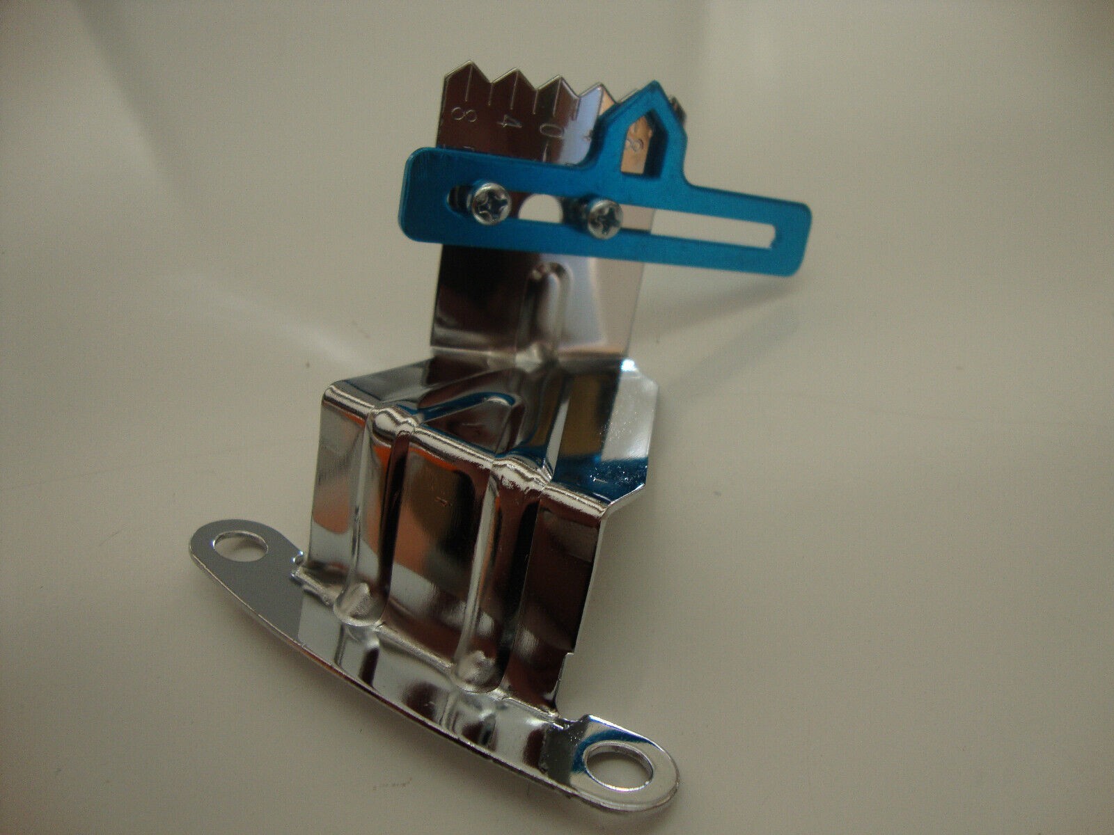 Small Block Chevy Adjustable Chrome Timing Tab – Fits SBC 327/350 With 6 3/4" - 7" Chain Covers 13 thumbnail image