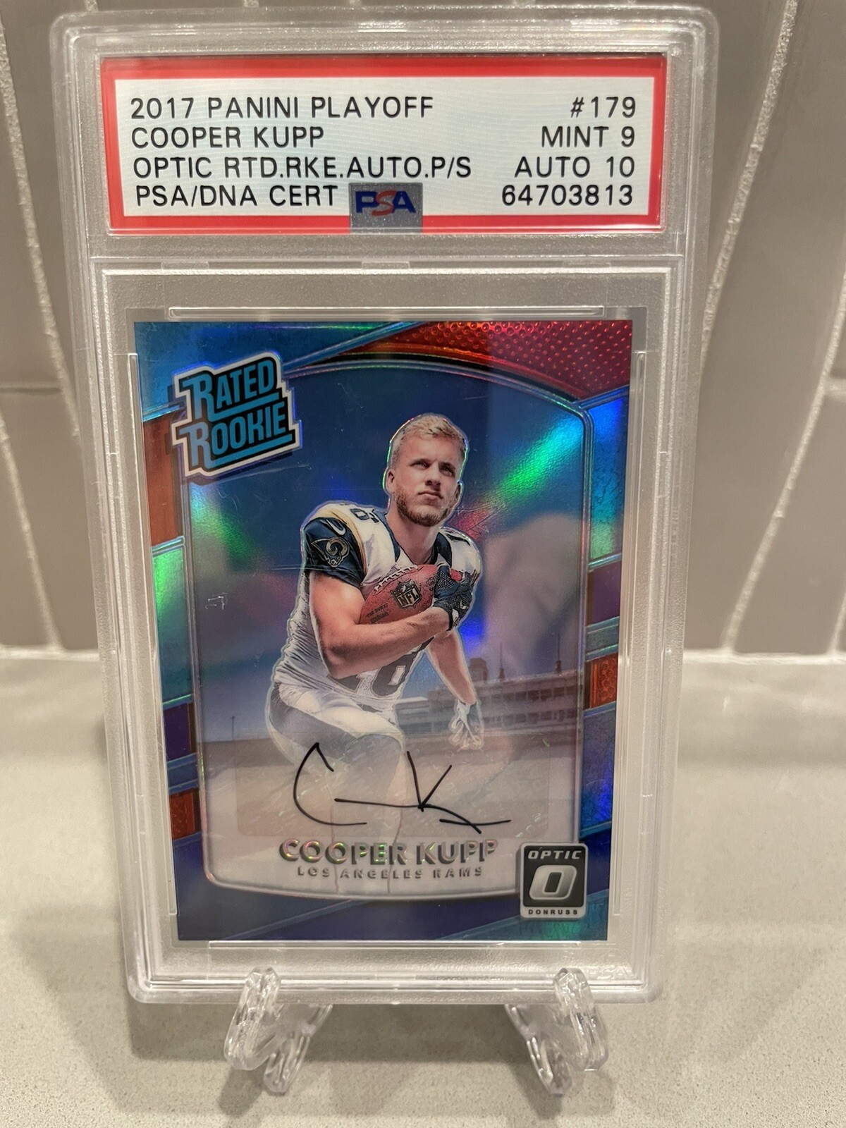 Cooper Kupp Panini Playoff Optic Rated Rookies Autograph Preview Set #179 Base
