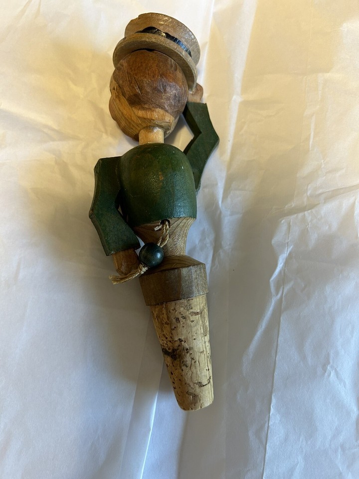 ANRI Vintage Italian Hat Tipper Hand Carved Bottle Stopper eBay