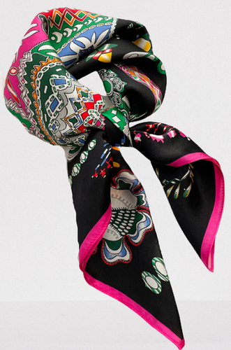 100% Silk Mulberry 26 square Scarf Women neckerchief Wrap black red green  WS235 | eBay
