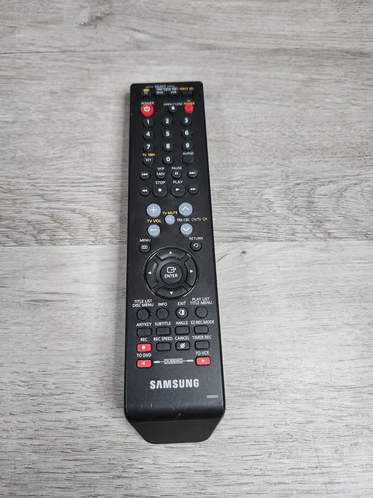 Samsung DVD VCR Combo Remote Control 00084A Tested eBay