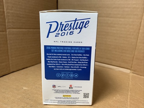 2016 Panini Prestige NFL fútbol americano caja bláster vacía sin tarjetas Dez Bryant Cowboys - Imagen 8 de 11
