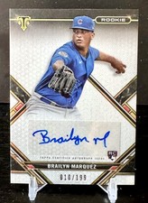 2021 Topps Triple Threads #RAC-BMA Brailyn Marquez Rookie Autographs #/199