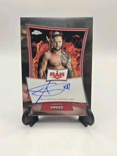 2025 Topps Chrome WWE Red Brand Chrome Auto Karrion Kross #RBA-KAR On Card - 第 3/6 張圖片