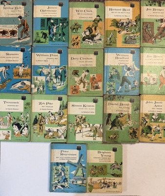 Childhood of Famous Americans Vintage Hardcover Books Large Lot of 17 Books