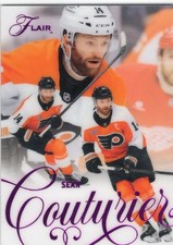 2025-26 FLEER FLAIR BACKCHECK PURPLE #94 FLYERS - SEAN COUTURIER 069/199