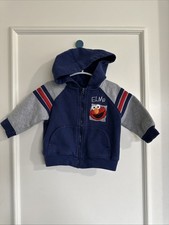 Sesame Street Vintage Baby 12 Months Hoodie Jacket Elmo Blue