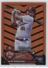 2023 Topps Update Rookie Debut Orange & Black Foil Alec Burleson #US99 15t1