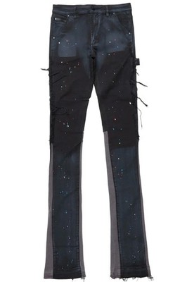 Rockstar Original Jeans Mens 32 RSM 12422 Serrano Black Super Stacked Black