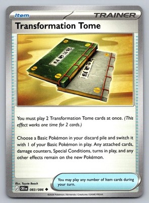 Transformation Tome 083/086 Uncommon ME04: Chaos Rising Pokemon Near Mint