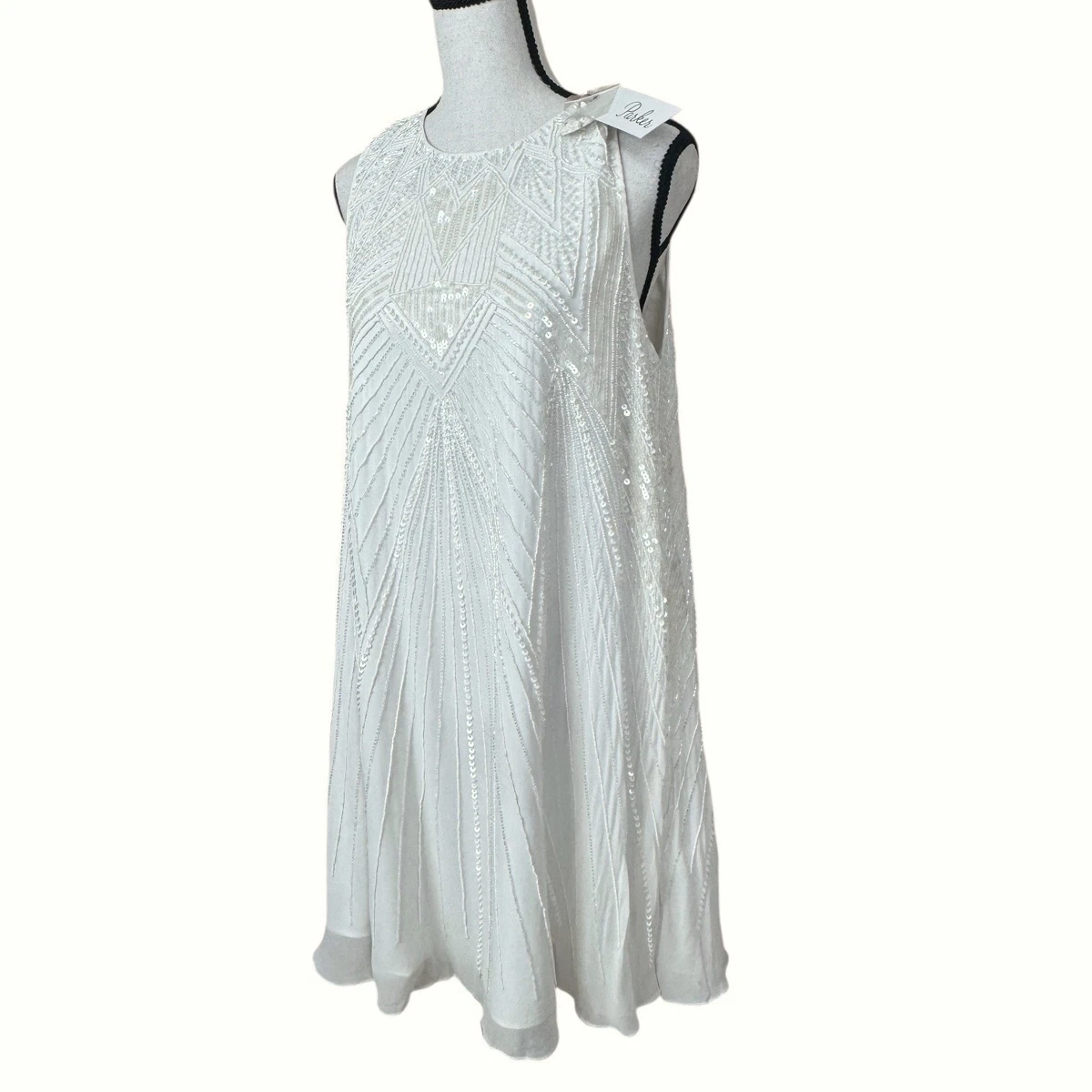 parker silver sequin dress Parker Beaded Dresses for Women for sale