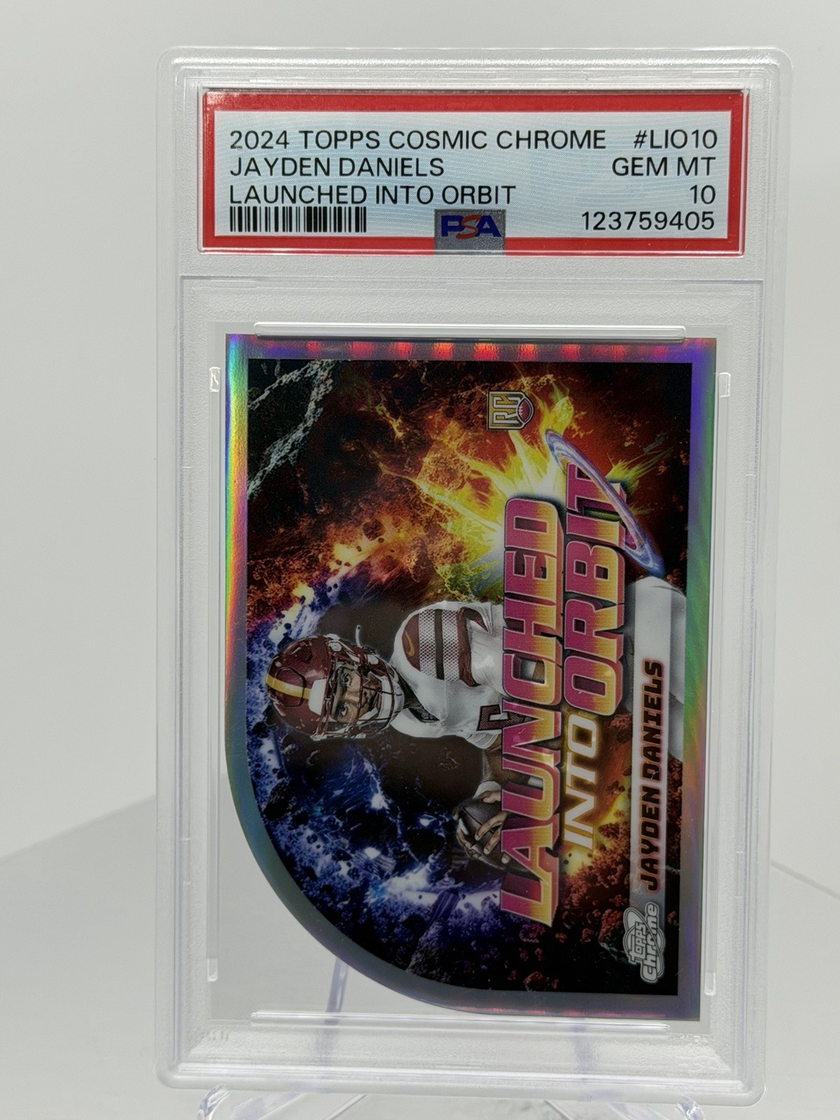 2024 Jayden Daniels Topps Cosmic Launched Into Orbit PSA 10 🔥🔥 view 2