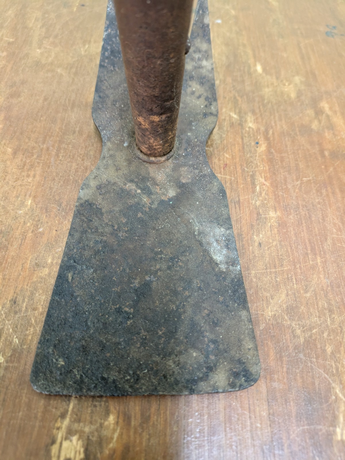 Two Primitive Rustic Grub Hoe Mallet Pick Garden Tool Heads