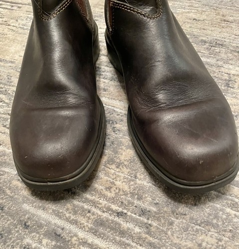 Blundstone Men’s Sz US 7 Brown Leather Chelsea Ankle Soft Toe Boots- EUC - Picture 5 of 14