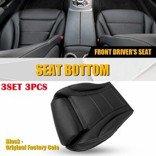 1-10x For 2015-21 Mercedes Benz C250 C300 Driver Bottom Leather Seat Cover Black