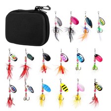 Fishing Spoons Lures Metal Construction Hook Baits Trouts Casting Spinner Baits