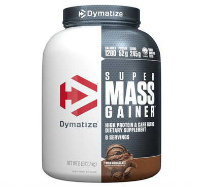 Dymatize Super Mass Gainer, Rich Chocolate, 52g Protein, 8 Servings