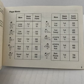 Nintendo NES Instruction Manual Karate Champ Data East Nes-Kc-Usa