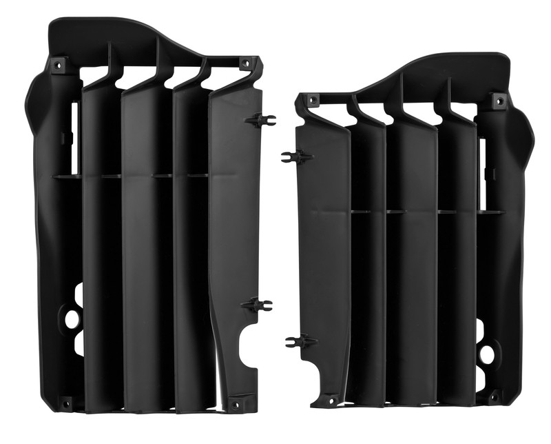 Cache radiateur POLISPORT noir flexible pour refroidir la Honda CRF250R