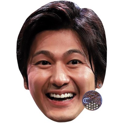 Mokomichi Hayami (Smile) Celebrity Mask, Flat Card Face, Fancy Dress Mask