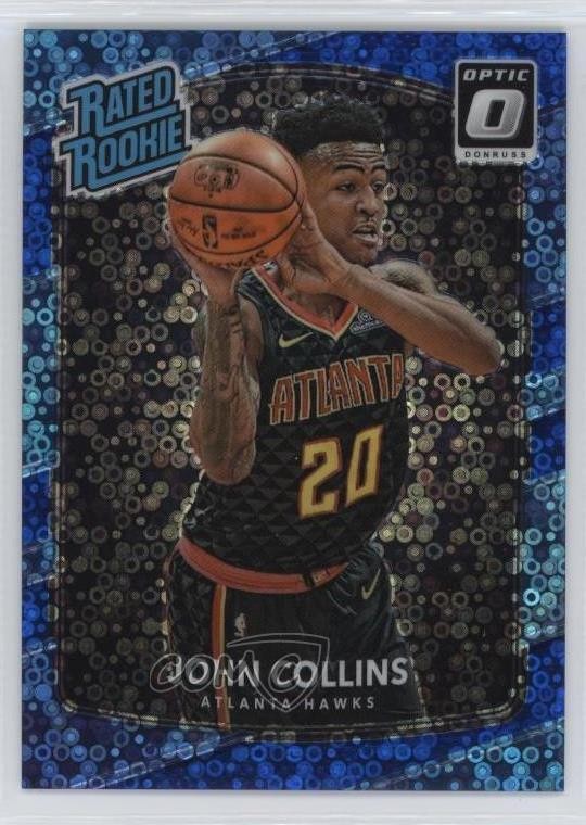 2017 Panini Donruss Optic Rated Fast Break Blue Prizm /50 John Collins Rookie RC