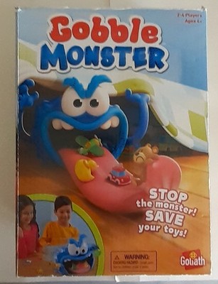 Gobble Monster Kinderspiel für 2-4 Spieler Alter 4+ alle Teile