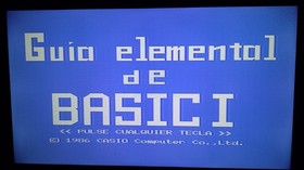 MSX - LEARN BASIC- SPANISH VERSION -CASIO - RARE