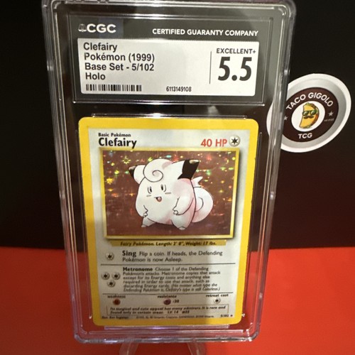 Clefairy graded CGC 5.5 for sale on eBay