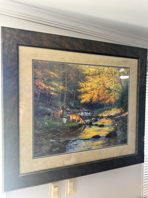 National Wild Turkey Federation  Quiet Encounter Limited Signed Deer Print 36x31