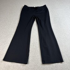 Urban Outfitter Pant Women 16 US 12 UK Black Flare Leg Stretch Pull On Y2K Comfy