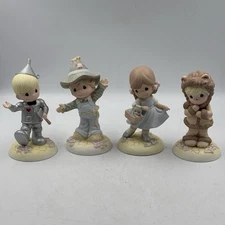 Precious Moments Wizard Of Oz 2011 Set of 4 Dorothy Scarecrow TinMan Lion