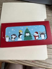 Papyrus Christmas Cards Cute Penguin Christmas Tree Boxed Set Of 12 w/Envelopes