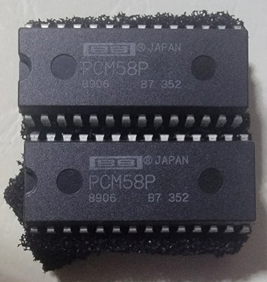 NEC PCM58P DAC IC Chip Japan Vintage Audio Digital to Analog Converter Qty 2