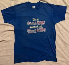 VTG 1982 “I’m A Great Dad ‘Cause I Got Great Kids” Tee XL Single Stitch USA Made