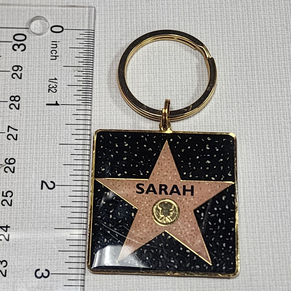Star Hollywood Walk Of Fame Keychain “Sarah” Personalized Souvenir